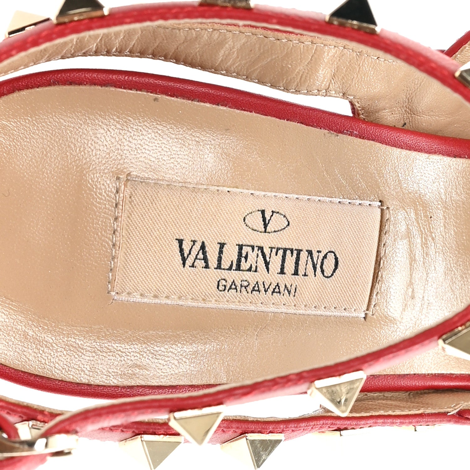 Valentino Garavani Calfskin Rockstud Ankle Strap 100mm Pumps 38.5 Rosso Valentino 8 of 10