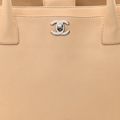 Chanel Calfskin Cerf Executive Shopper Tote Beige Clair 10 of 15