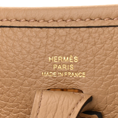 Hermes Taurillon Clemence Amazone Evelyne TPM Chai 6 of 11