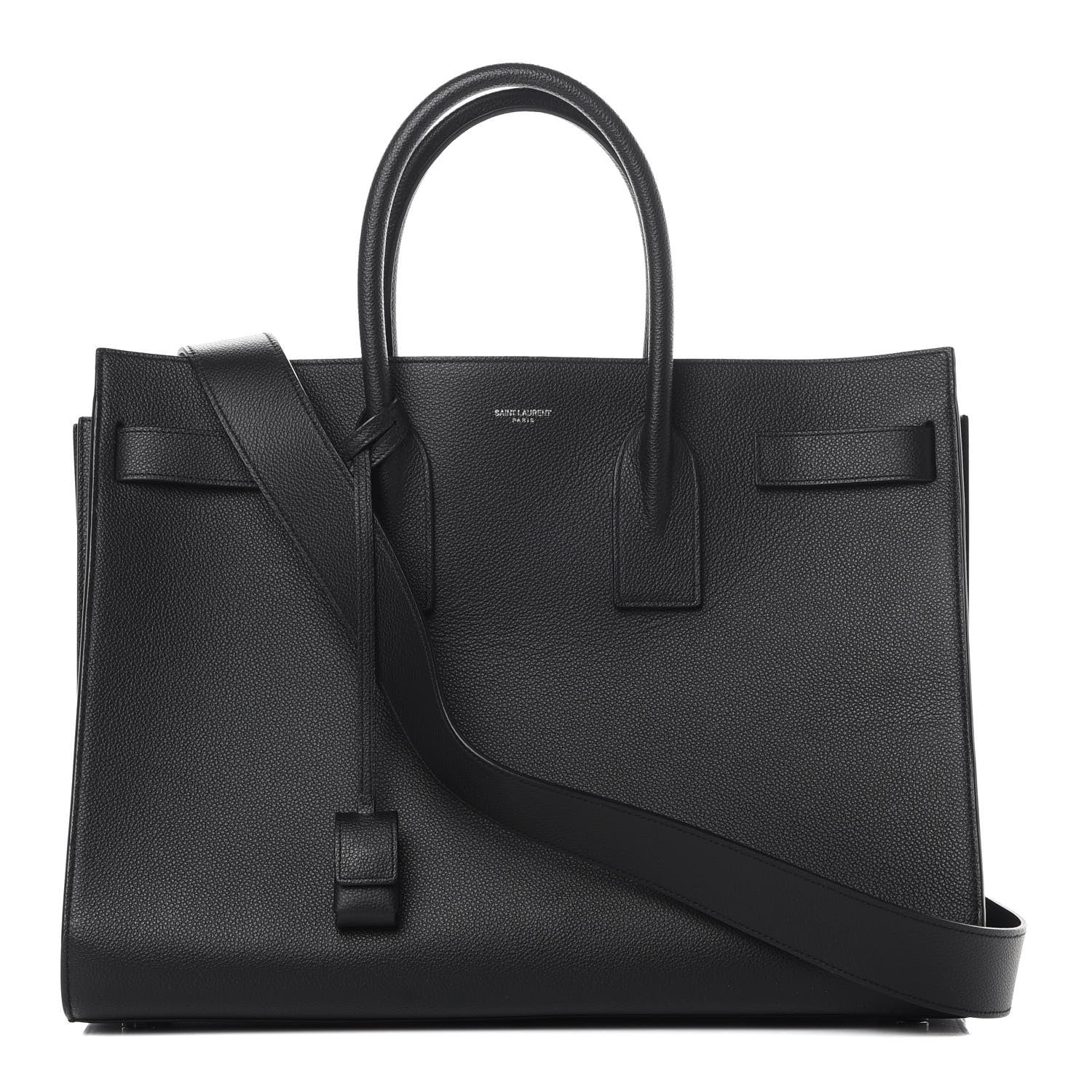 Saint Laurent Grained Calfskin Large Sac De Jour Carryall Black 1 of 10
