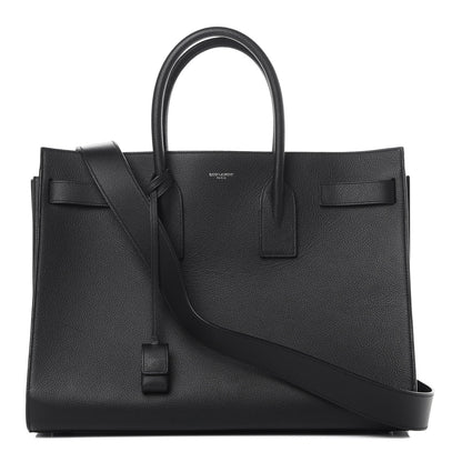 Saint Laurent Grained Calfskin Large Sac De Jour Carryall Black 1 of 10