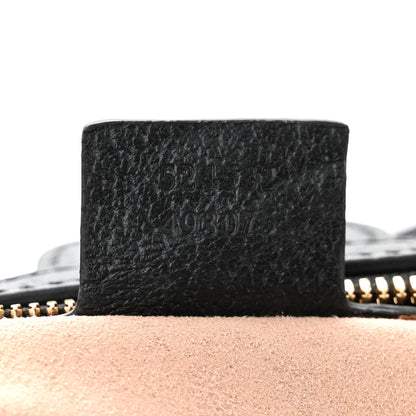 Gucci Textured Dollar Calfskin Web Medium Ophidia Boston Black 7 of 11