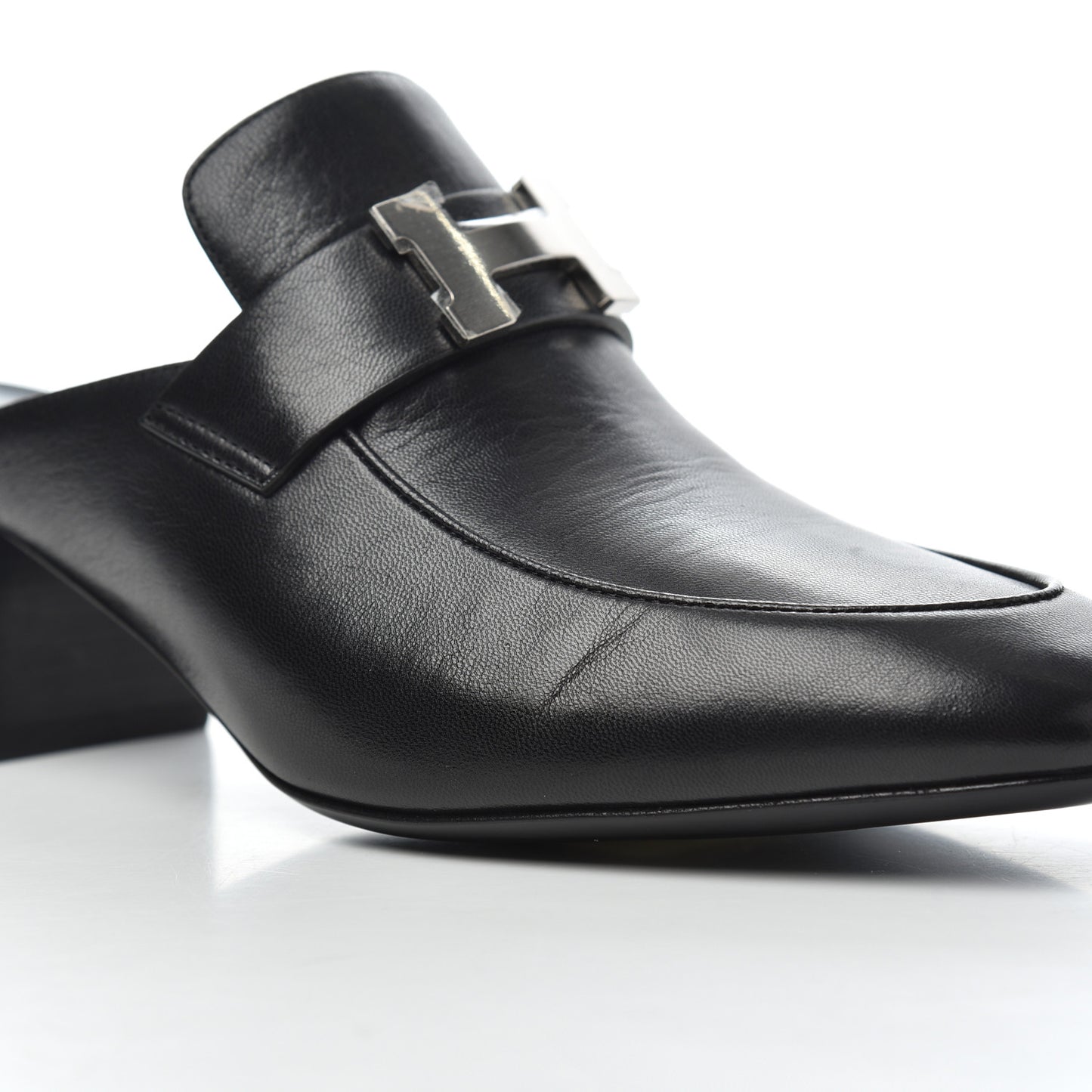 Goatskin Paradis Mules 37.5 Black