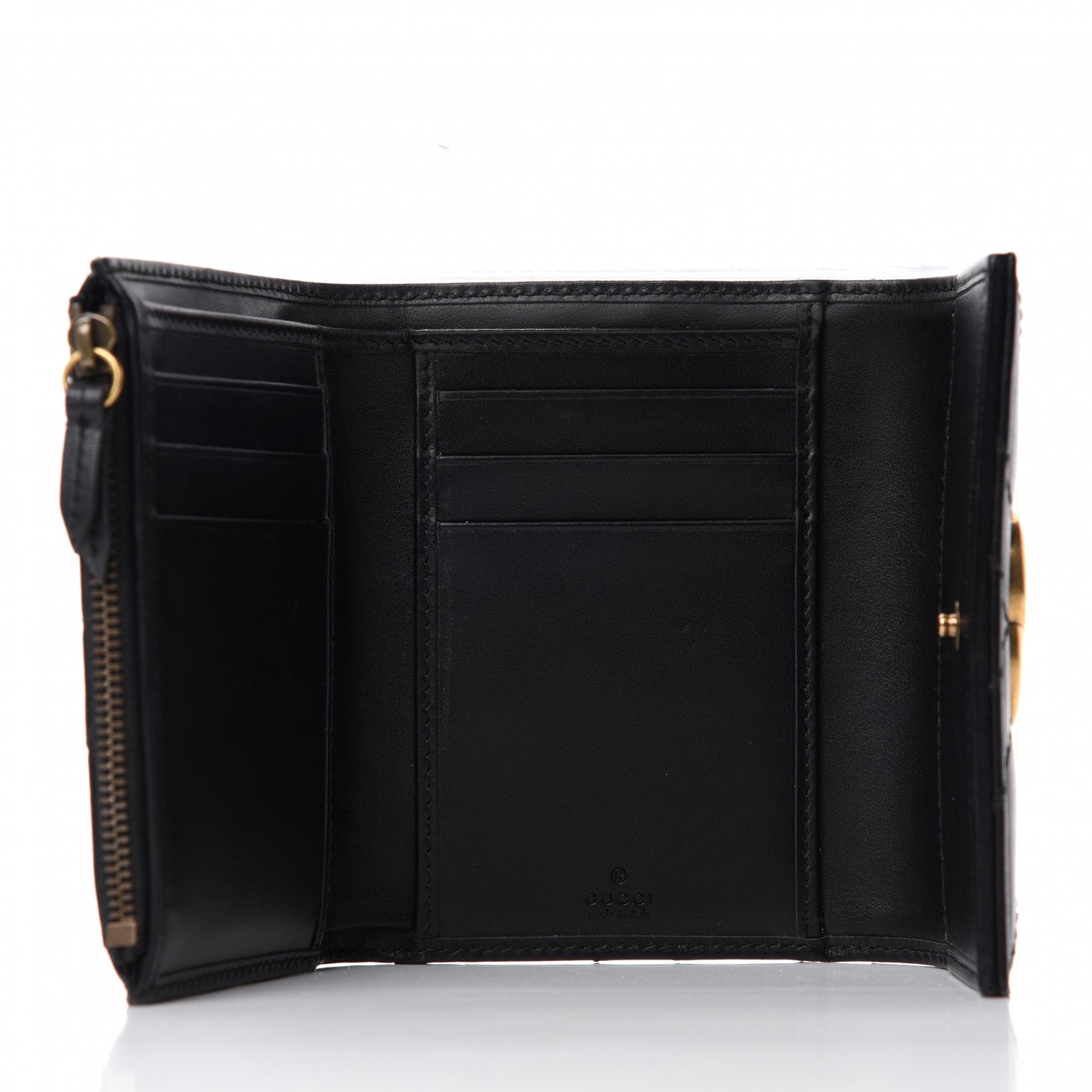 Gucci Calfskin Matelasse GG Marmont Wallet Black 5 of 7