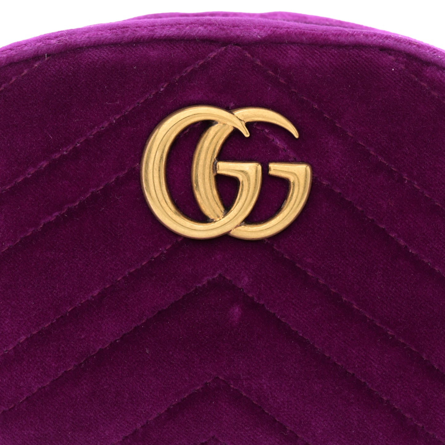 Velvet Matelasse GG Marmont Belt Bag 95 38 Violet Cyclamen