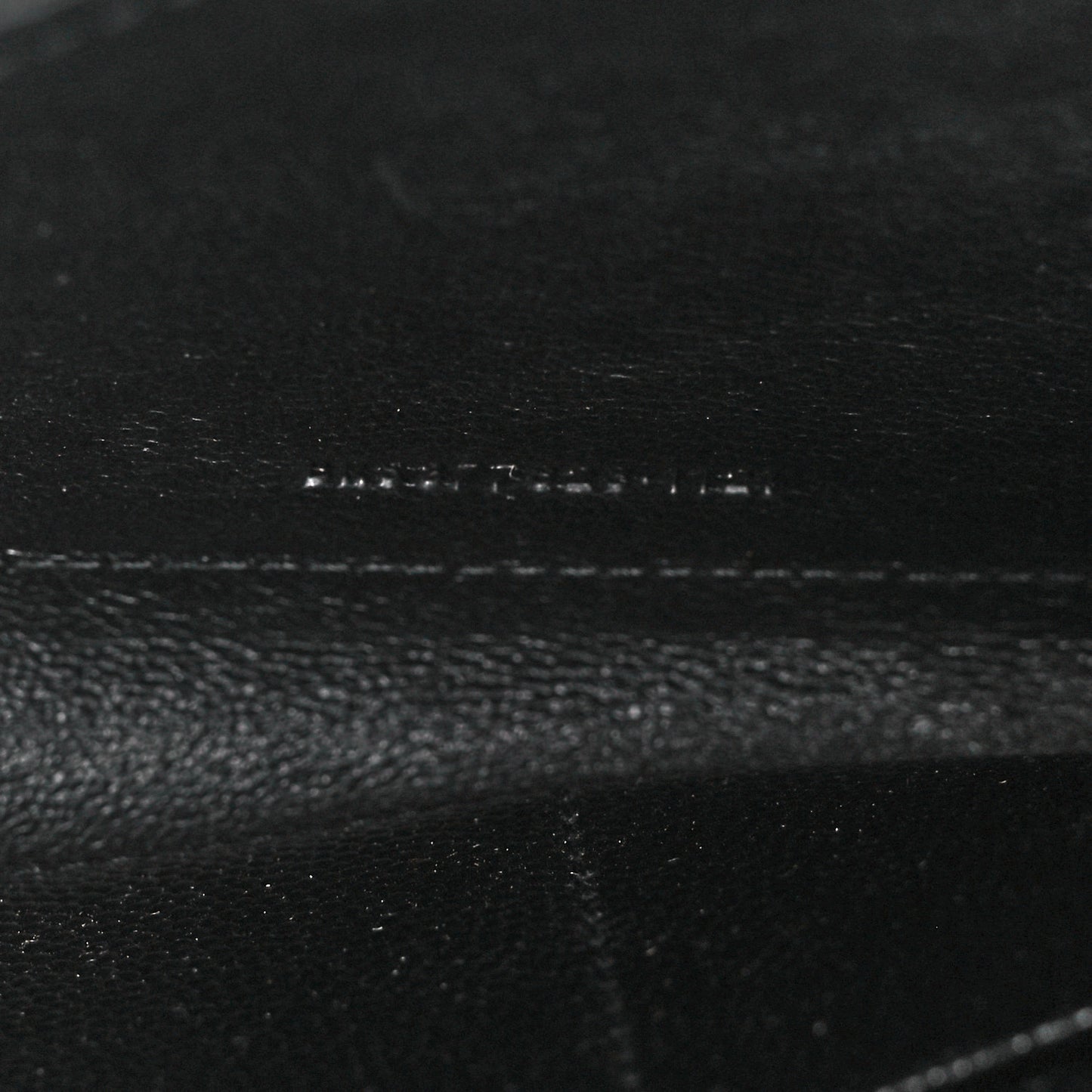 Grain De Poudre Matelasse Chevron Monogram Chain Wallet Black