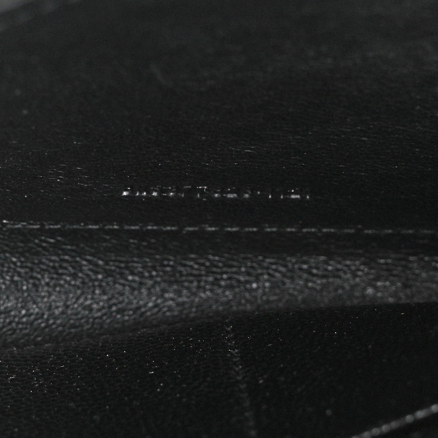 Saint Laurent Grain De Poudre Matelasse Chevron Monogram Chain Wallet Black 7 of 11