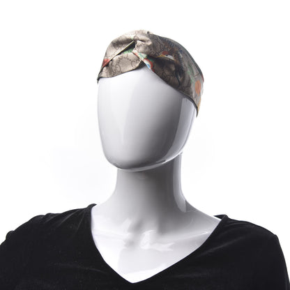 Gucci Silk Monogram Tian Print Tiana Duchesse Headband 2 of 6