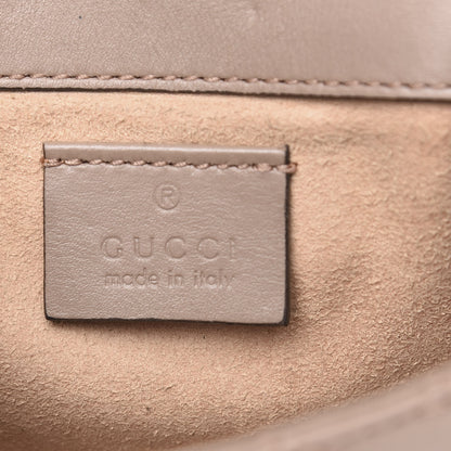 Gucci Calfskin Matelasse Super Mini GG Marmont Shoulder Bag Porcelain Rose 6 of 14