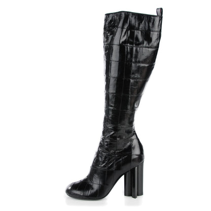 Louis Vuitton Eel Instinct High Boots 36 Black 1 of 7