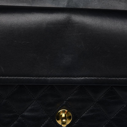 Chanel Lambskin Quilted Medium Double Flap Black 8 of 12