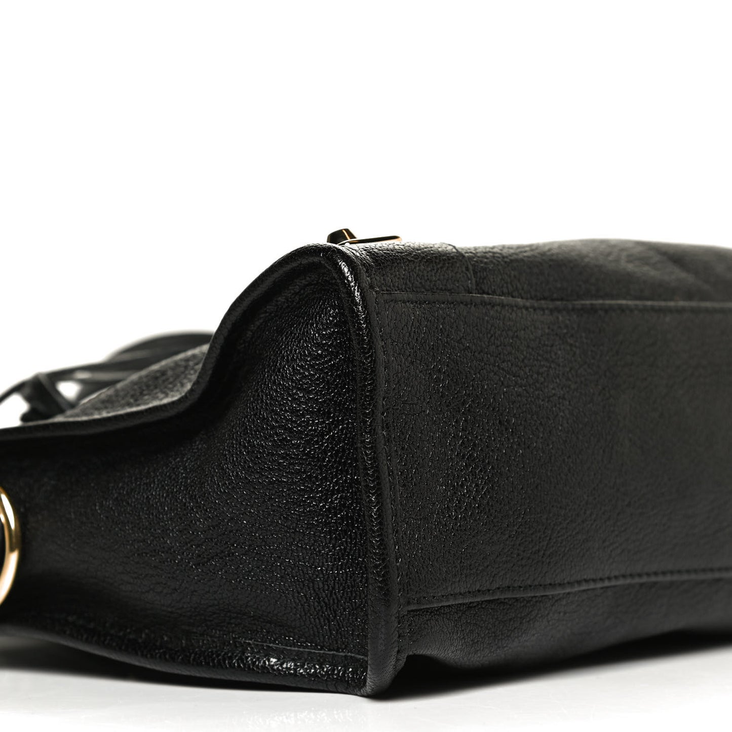 Chevre Gold Metallic Edge Hardware S City Black