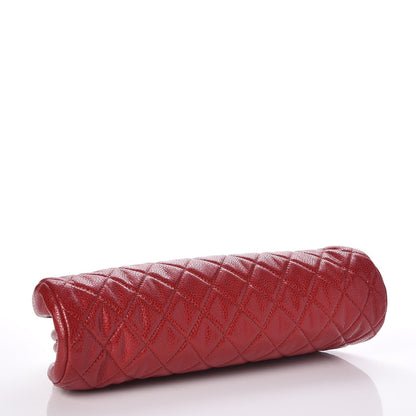 Chanel Caviar Quilted Timeless Clutch Red 4 of 7