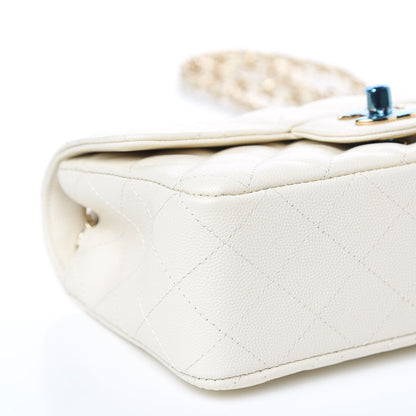Chanel Caviar Quilted Mini Rectangular Flap White 5 of 10