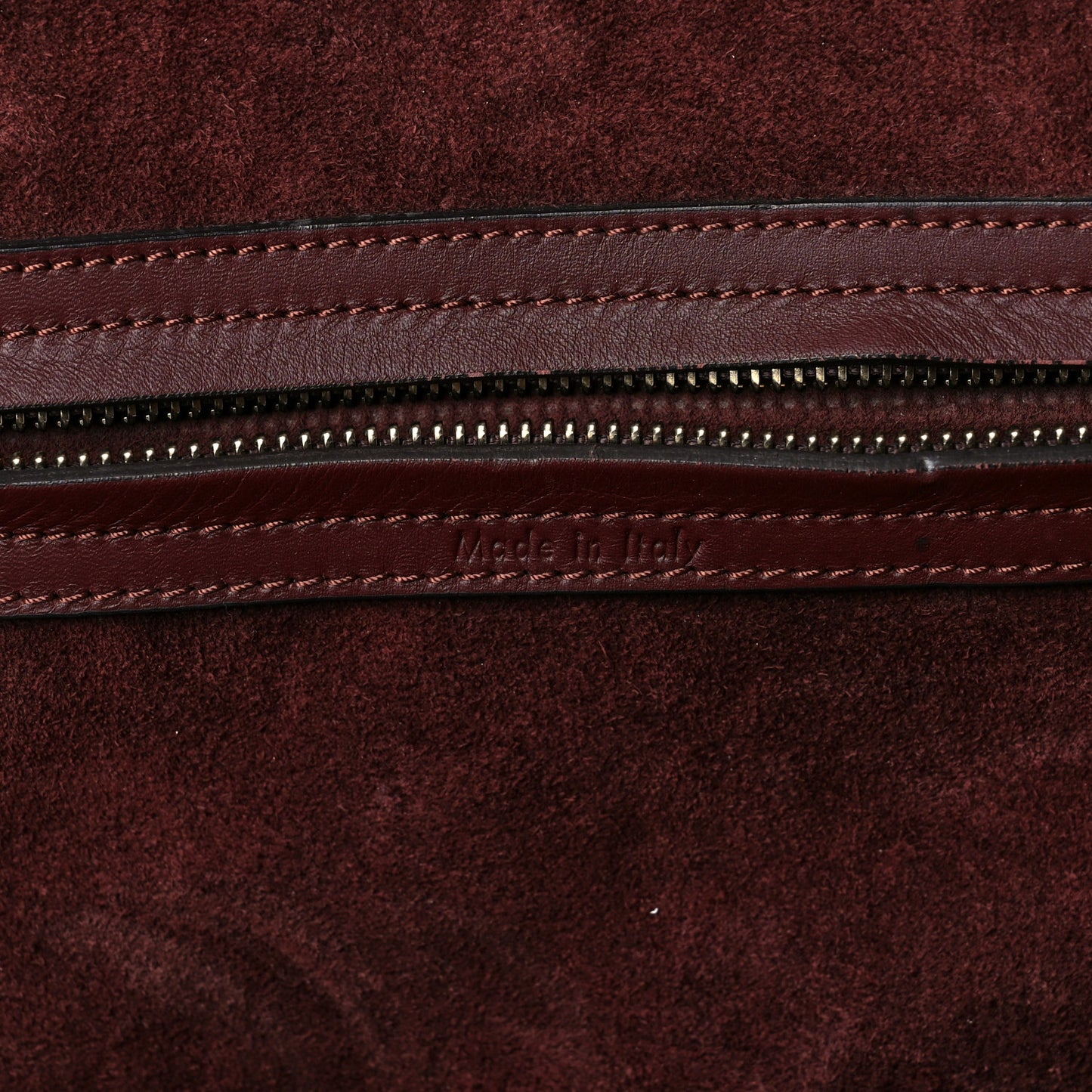 Supple Calfskin Medium Phantom Luggage Burgundy