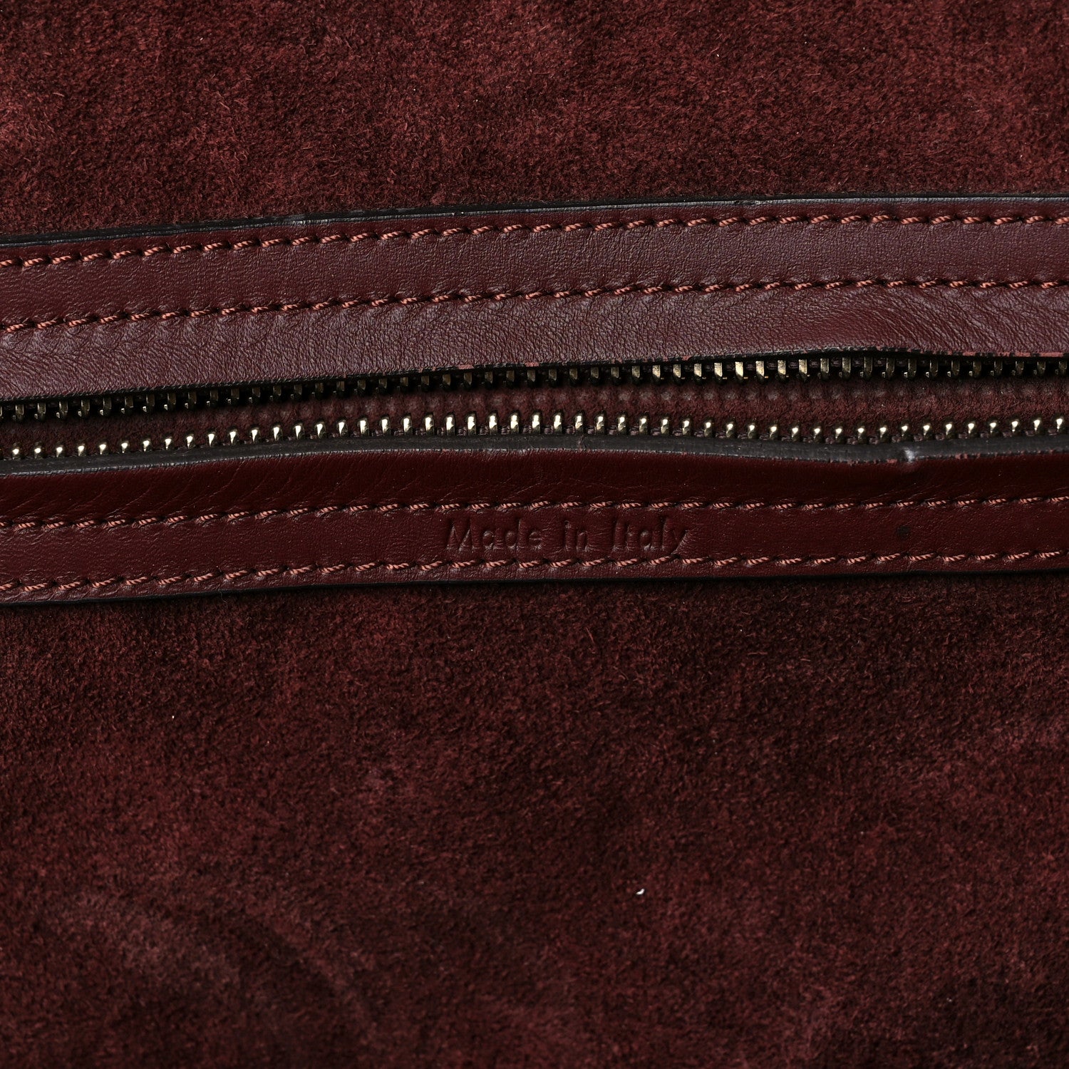 Celine Supple Calfskin Medium Phantom Luggage Burgundy 7 of 9