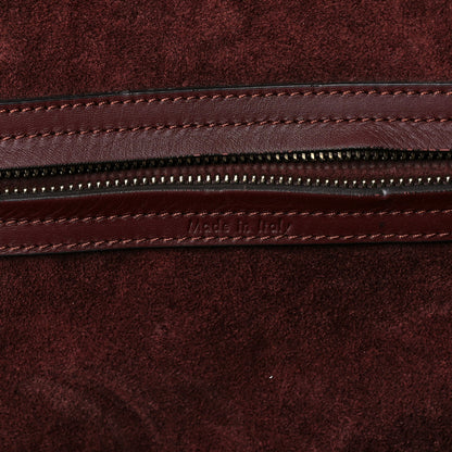 Celine Supple Calfskin Medium Phantom Luggage Burgundy 7 of 9