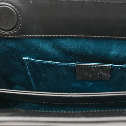 Gucci Suede Patent GG Web Small Ophidia Chain Shoulder Bag Black 14 of 14