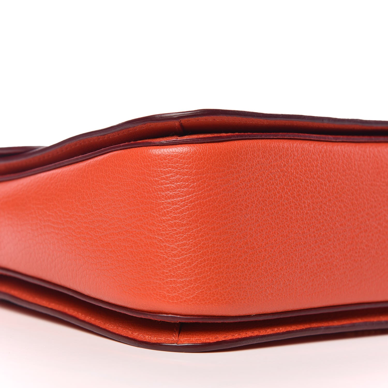 Miu Miu Goatskin Madras Bi-Color Shoulder Bag Mandarino Rubino 9 of 13