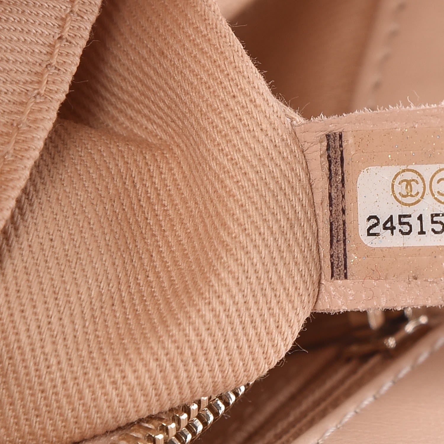 Chanel Calfskin Chevron Quilted Small Coco Handle Flap Light Beige 7 of 13