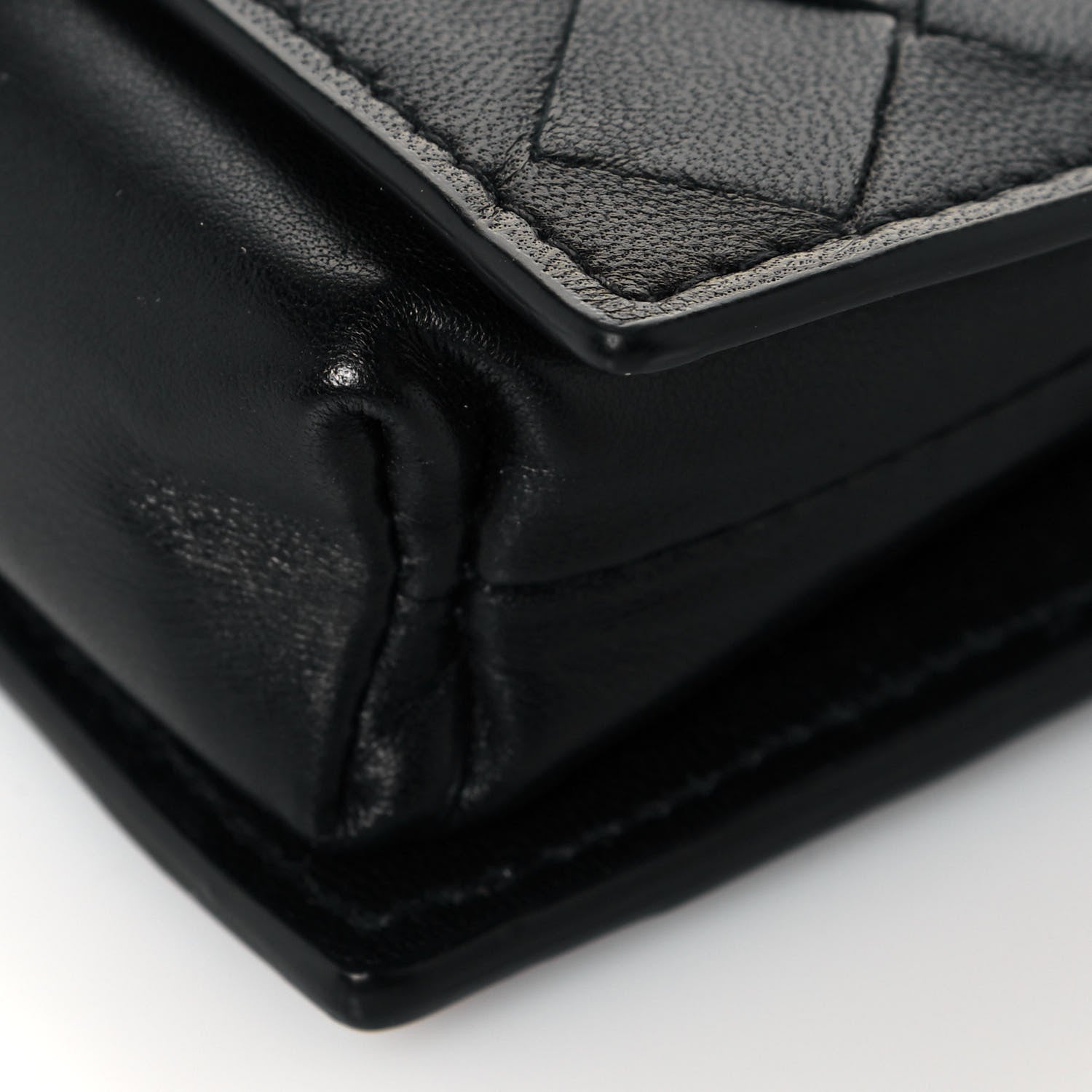 Bottega Veneta Nappa Intrecciato Crossbody Coin Pouch Black 9 of 13