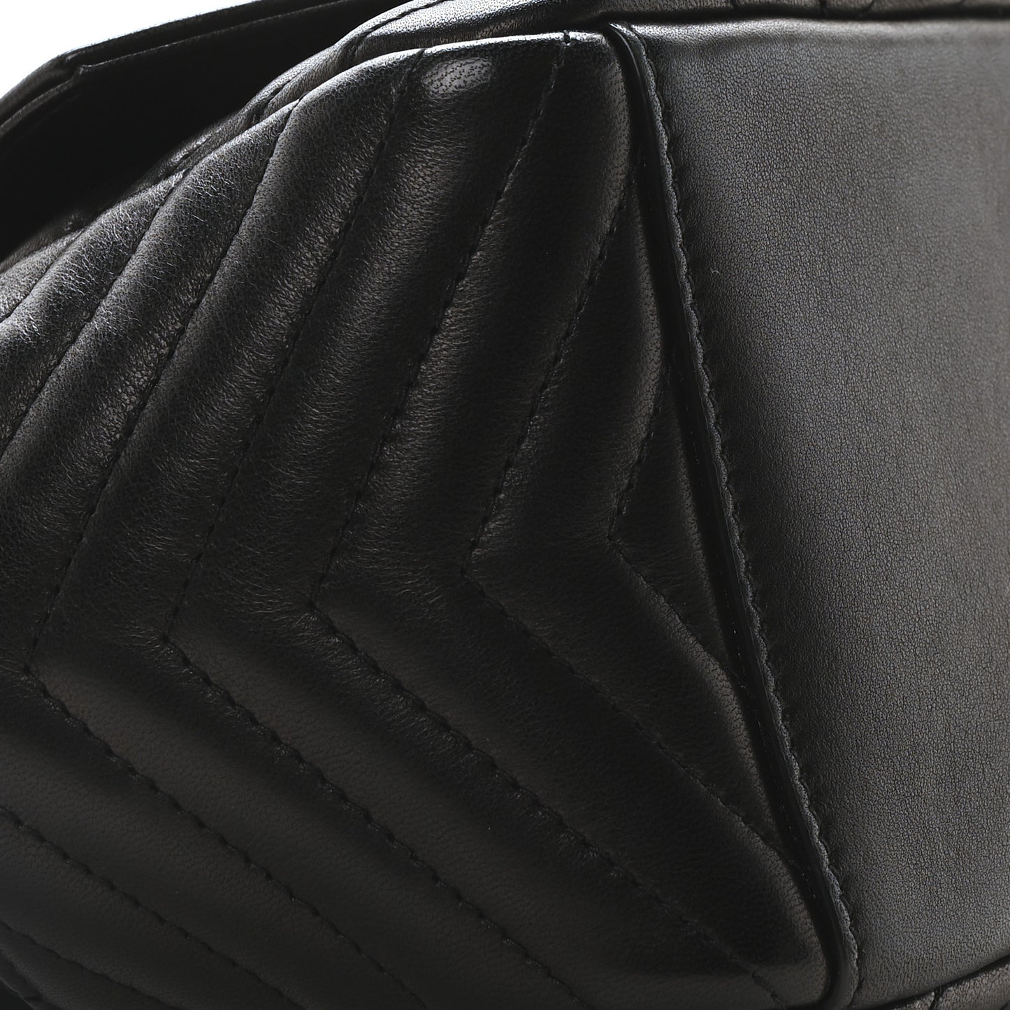 Lambskin Matelasse Monogram Joe Nano Bucket Bag Black