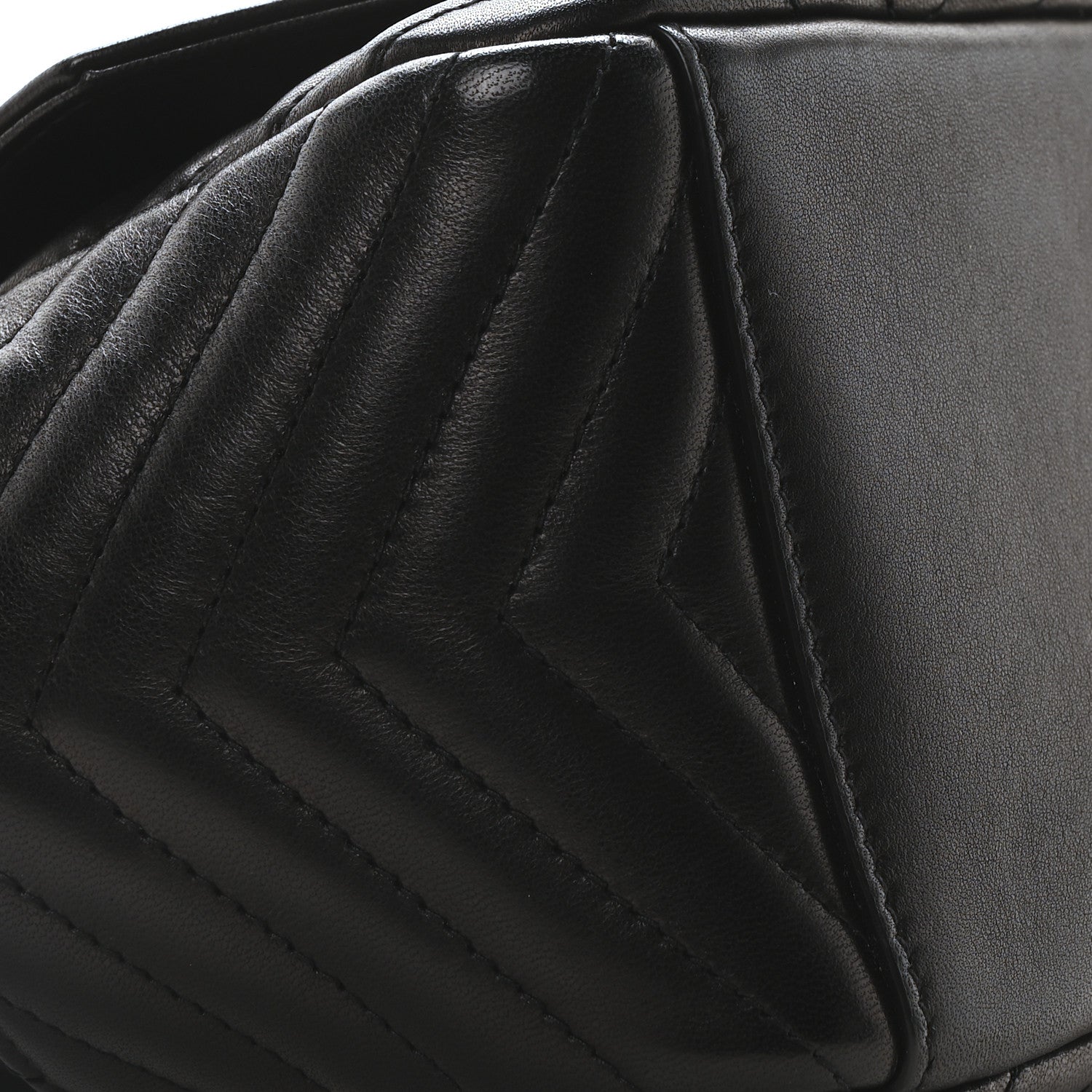 Saint Laurent Lambskin Matelasse Monogram Joe Nano Bucket Bag Black 9 of 10