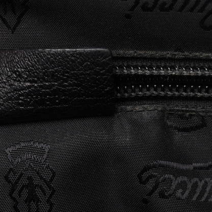 Gucci Guccissima Medium Flap Messenger Bag Black 9 of 12
