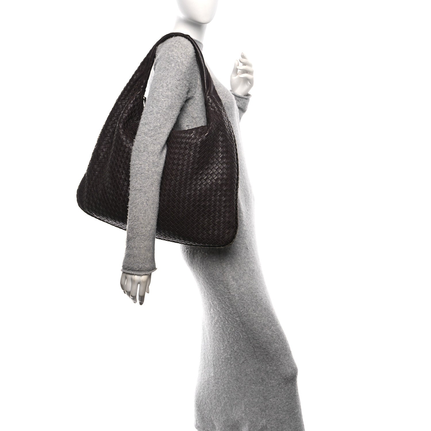 Bottega Veneta Nappa Intrecciato Maxi Veneta Hobo Ebano 2 of 11