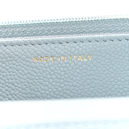 Chanel Caviar Quilted Tiny CC Wallet On Chain WOC Light Blue 7 of 10