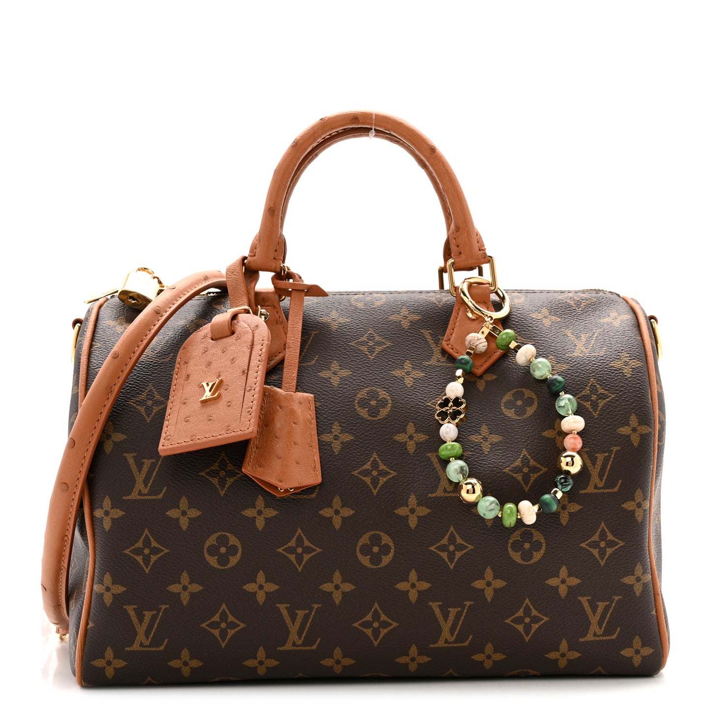Monogram Crocodile Embossed Speedy Soft 25 Black