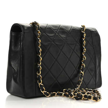 Chanel Lambskin Quilted Medium Single Flap Black 3 of 9
