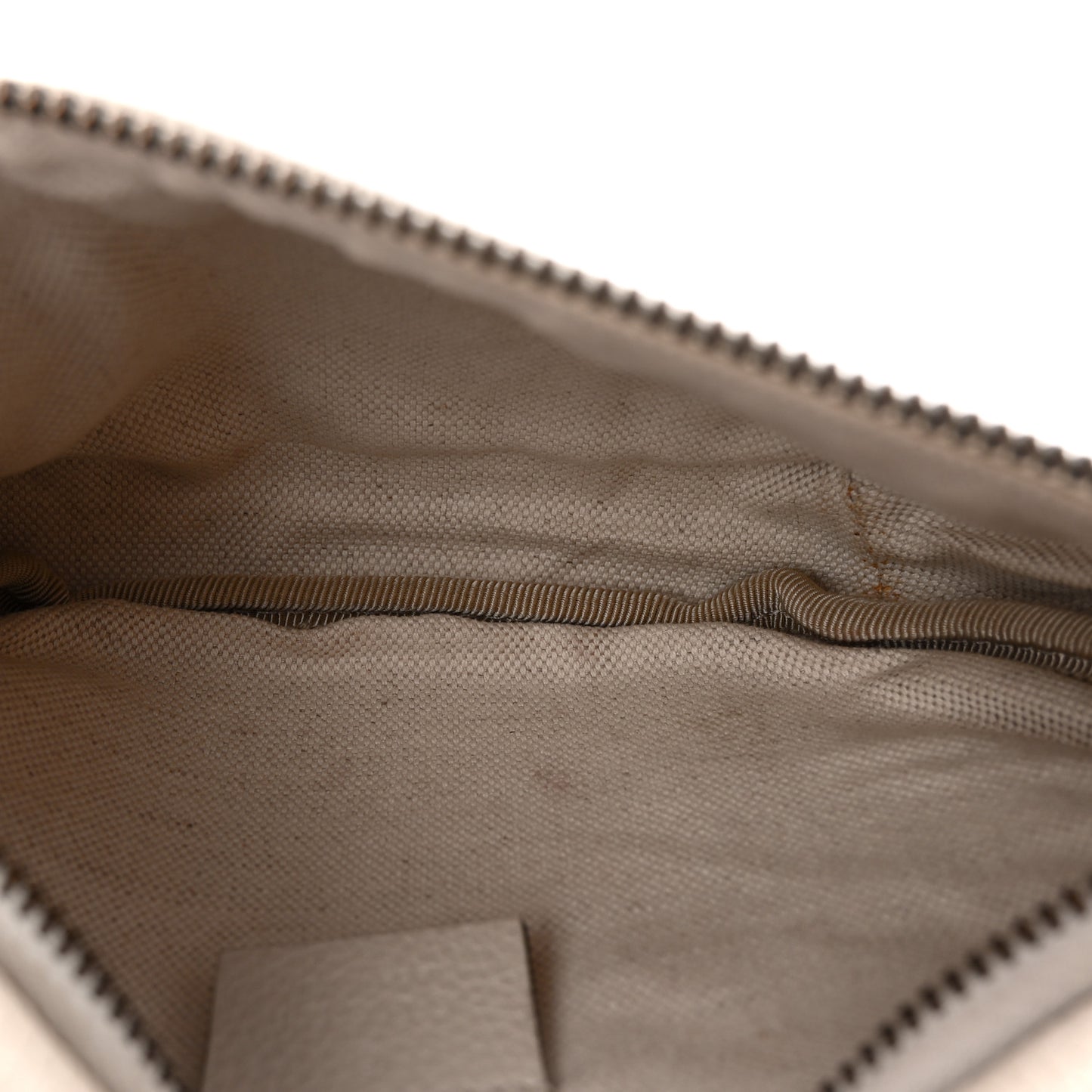 Grained Calfskin Small Logo Belt Bag White