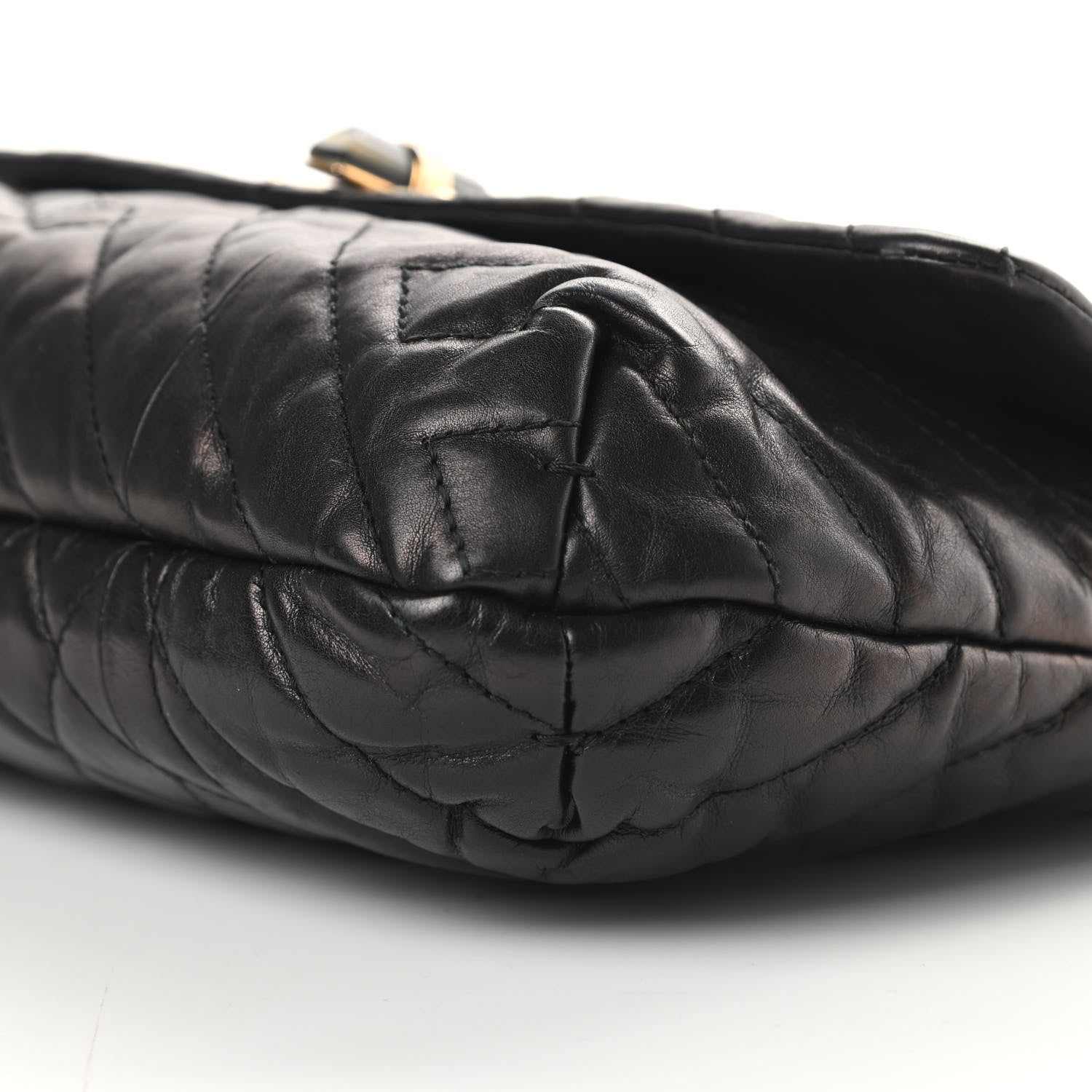 Lanvin Lambskin Quilted Medium Happy Shoulder Bag Black 9 of 10