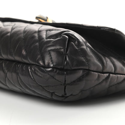 Lanvin Lambskin Quilted Medium Happy Shoulder Bag Black 9 of 10