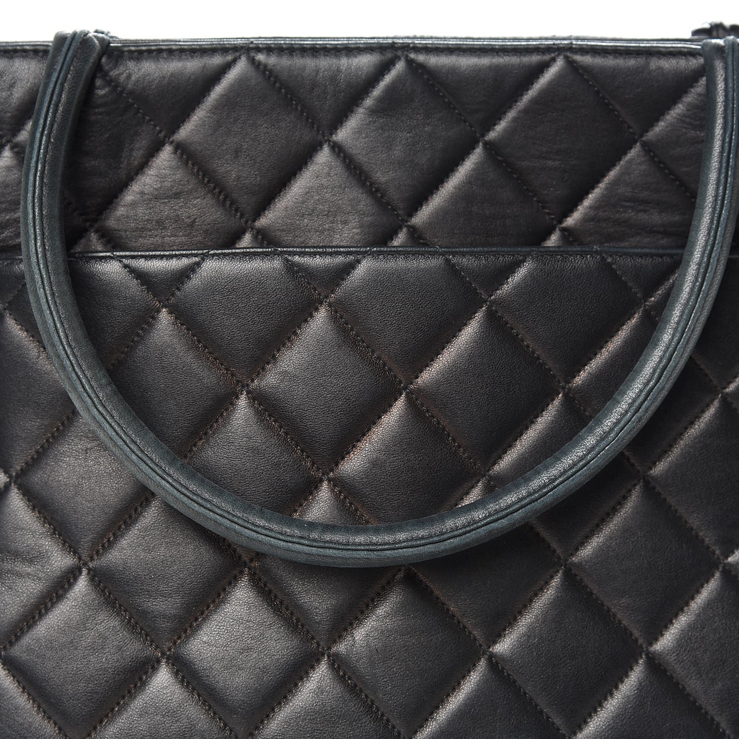 Chanel Lambskin Quilted Medallion Tote Black 11 of 20