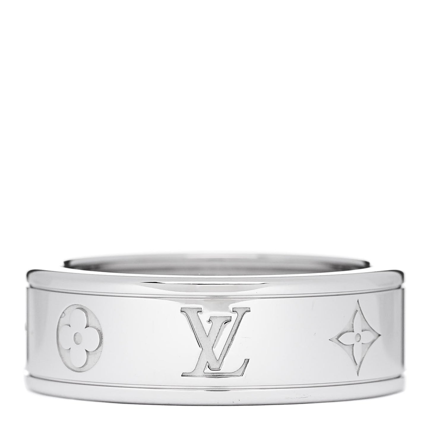 18K White Gold Les Gaston Ring 63 10.5