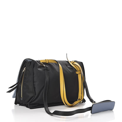 Prada Tessuto Nylon Etiquette Flap Black Soleil 5 of 11