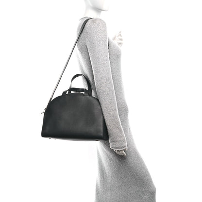 The Row Grained Calfskin Bowling Bag Two Black 2 of 9