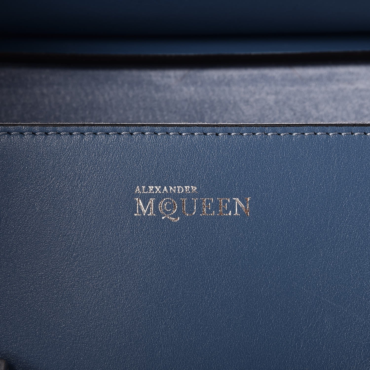 Alexander McQueen Calfskin Large Heroine Blue 6 of 8