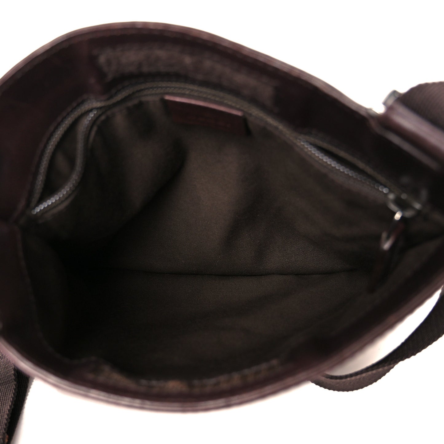 Guccissima Medium Flat Messenger Bag Dark Brown Dark Brown