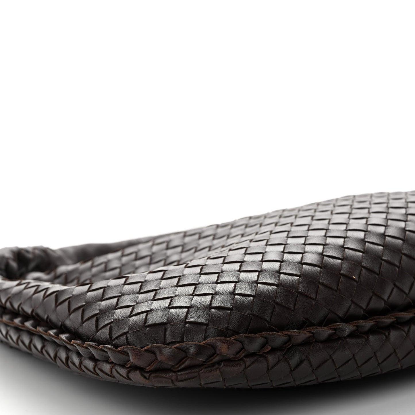 Nappa Intrecciato Medium Veneta Hobo Ebano