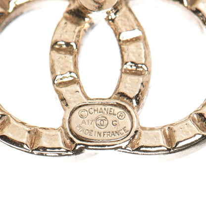 Chanel Studded CC Earrings Gold 4 of 5