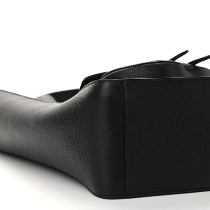 Christian Dior Grained Calfskin Saddle Tote Black 9 of 13