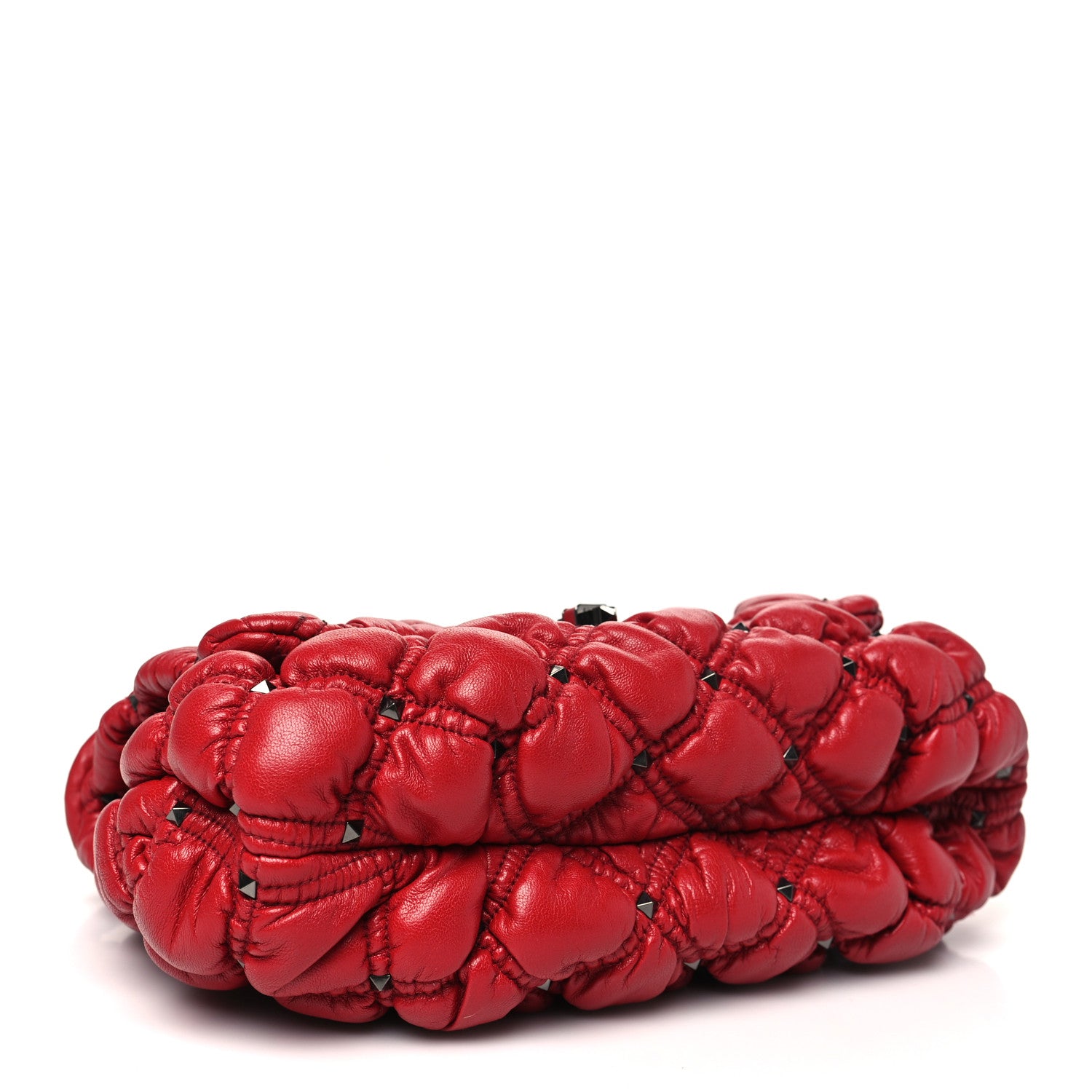 Valentino Garavani Nappa Medium Spikeme Shoulder Bag Red 3 of 8