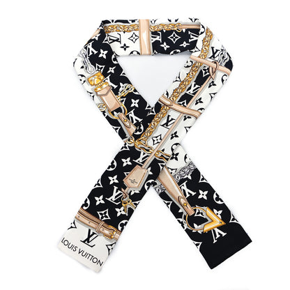 Louis Vuitton Silk Monogram Confidential Bandeau Black 1 of 3
