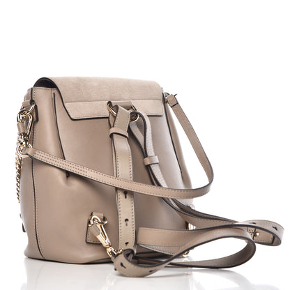 Chloe Suede Calfskin Small Faye Backpack Motty Grey 3 of 10