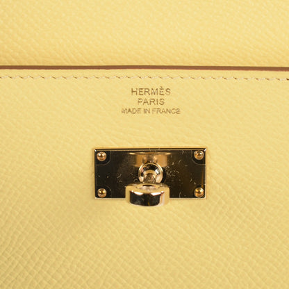 Hermes Epsom Kelly Longue Wallet Soufre 13 of 14