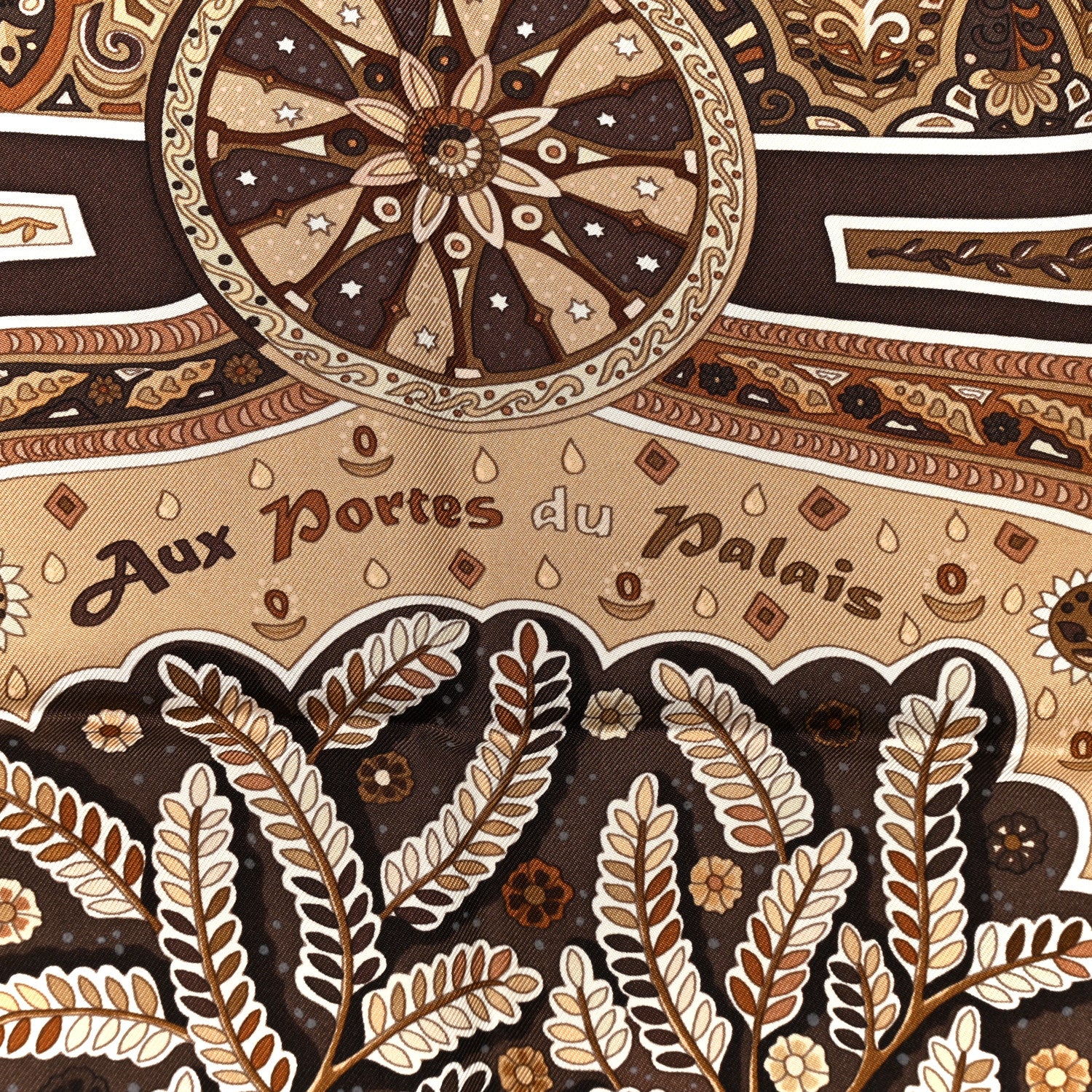 Hermes Silk Aux Portes Du Palais Scarf 90 3 of 5