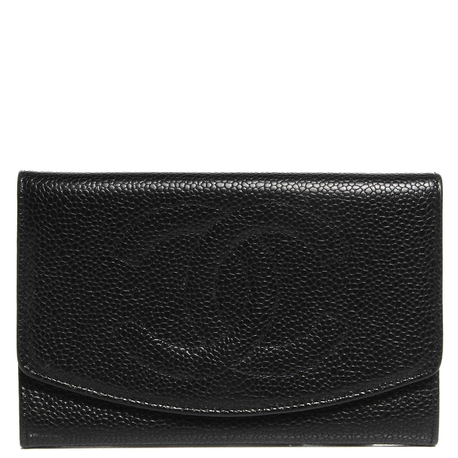 Chanel Caviar Timeless CC Card Holder Wallet Black 1 of 8